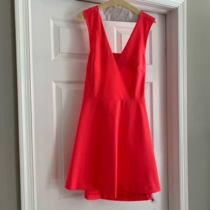 Coral mini dress